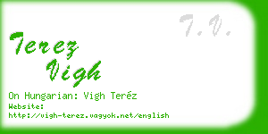 terez vigh business card